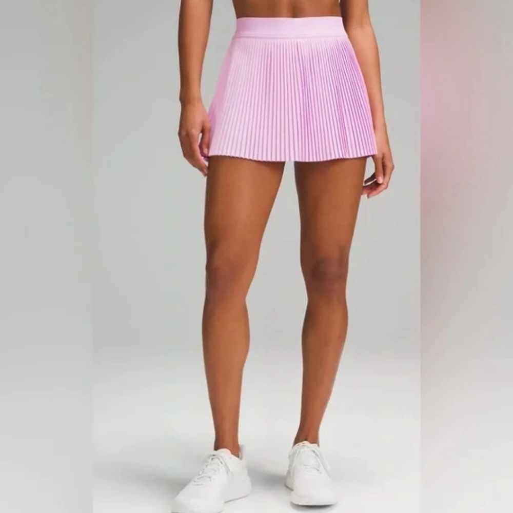 Lululemon Varsity High-Rise Pleated Tennis Skirt Color Vitapink Sz 10
